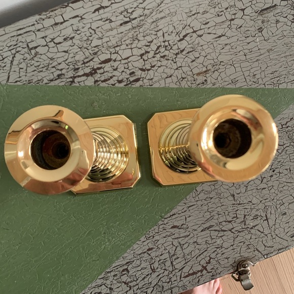 Baldwin Polished Brass Beehive Candle Holders Pair of Forged in America 9-3/4” - Picture 6 of 9